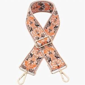 NEW JEN & CO. women's boho vine adjustable crossbody bag purse guitar strap in b